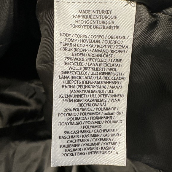 Polo Ralph Lauren Melton A Line Skirt Gray Cashmere & Wool Size 12 NWT - Picture 9 of 9